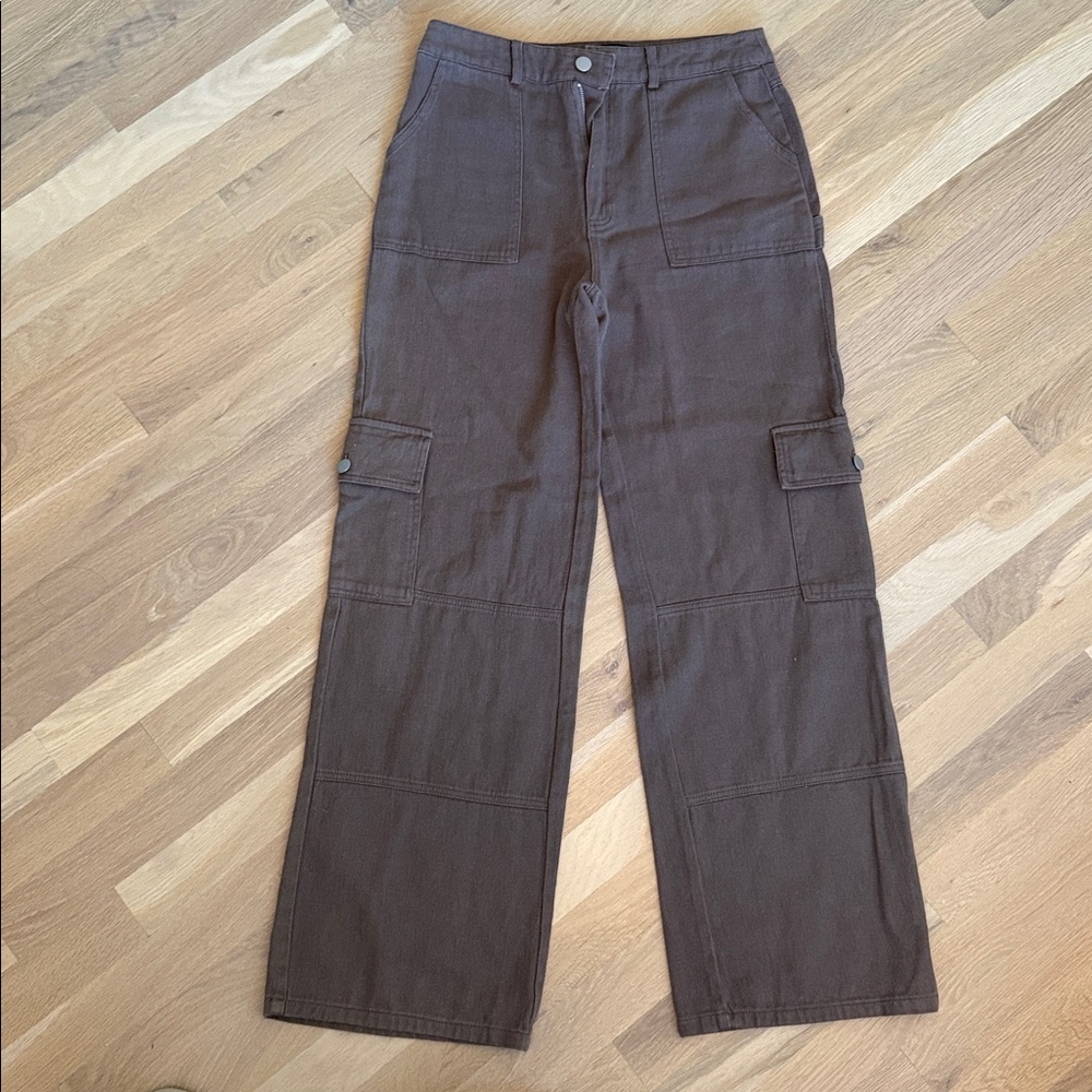 Blue Blush Taupe Trousers